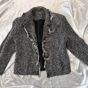 Black and grey silk blend